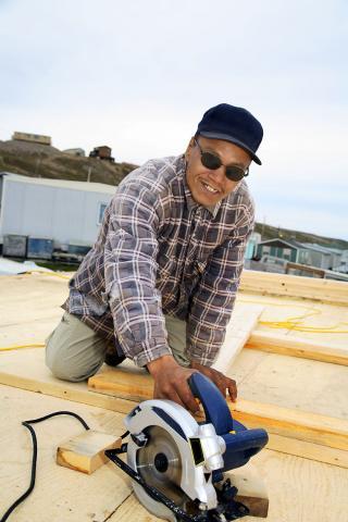 Inuit Construction Worker